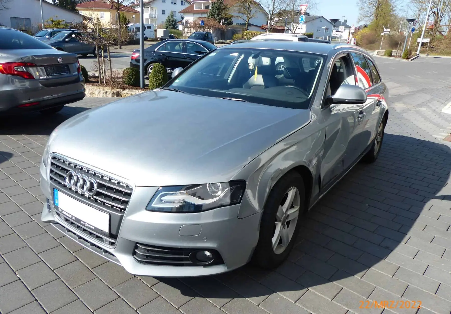 Audi A4 Avant, Detail der Schadensdokumentation
